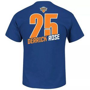 Boys Majestic Knicks Derrick Rose Record Holder Name & Number Tee Medium